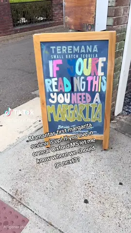 1st margarita review!! Where should we try next?? #margaritareview #foodtiktok #oxford #mississippi #fyp 