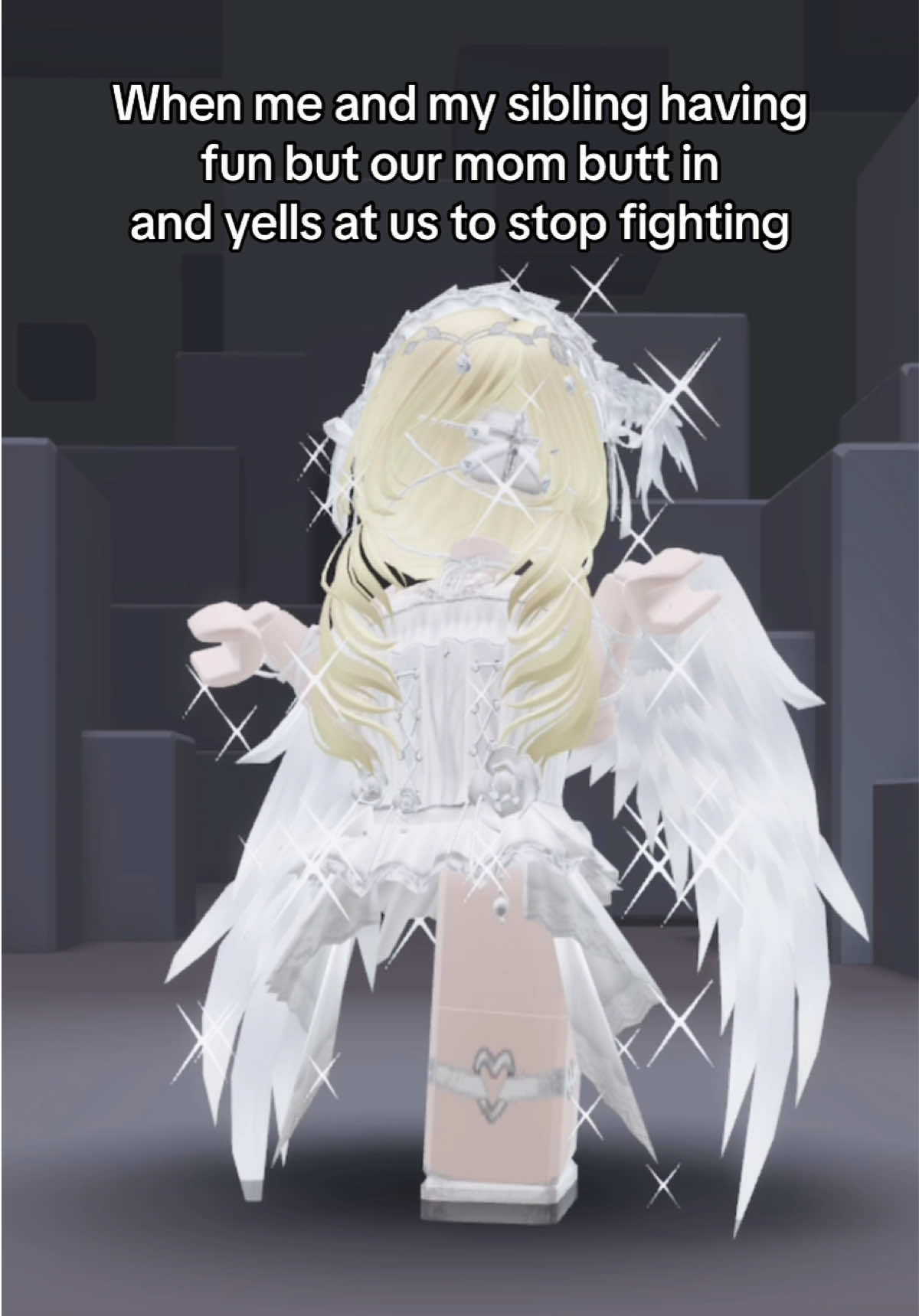 Girl we are not fighting 🙄 #roblox #sibling #relatable #funny #robloxfyp 