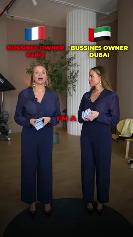 Business owner in Dubai vs Paris 💼🌍 #DubaiBusiness #TaxFreeLife #ParisVsDubai