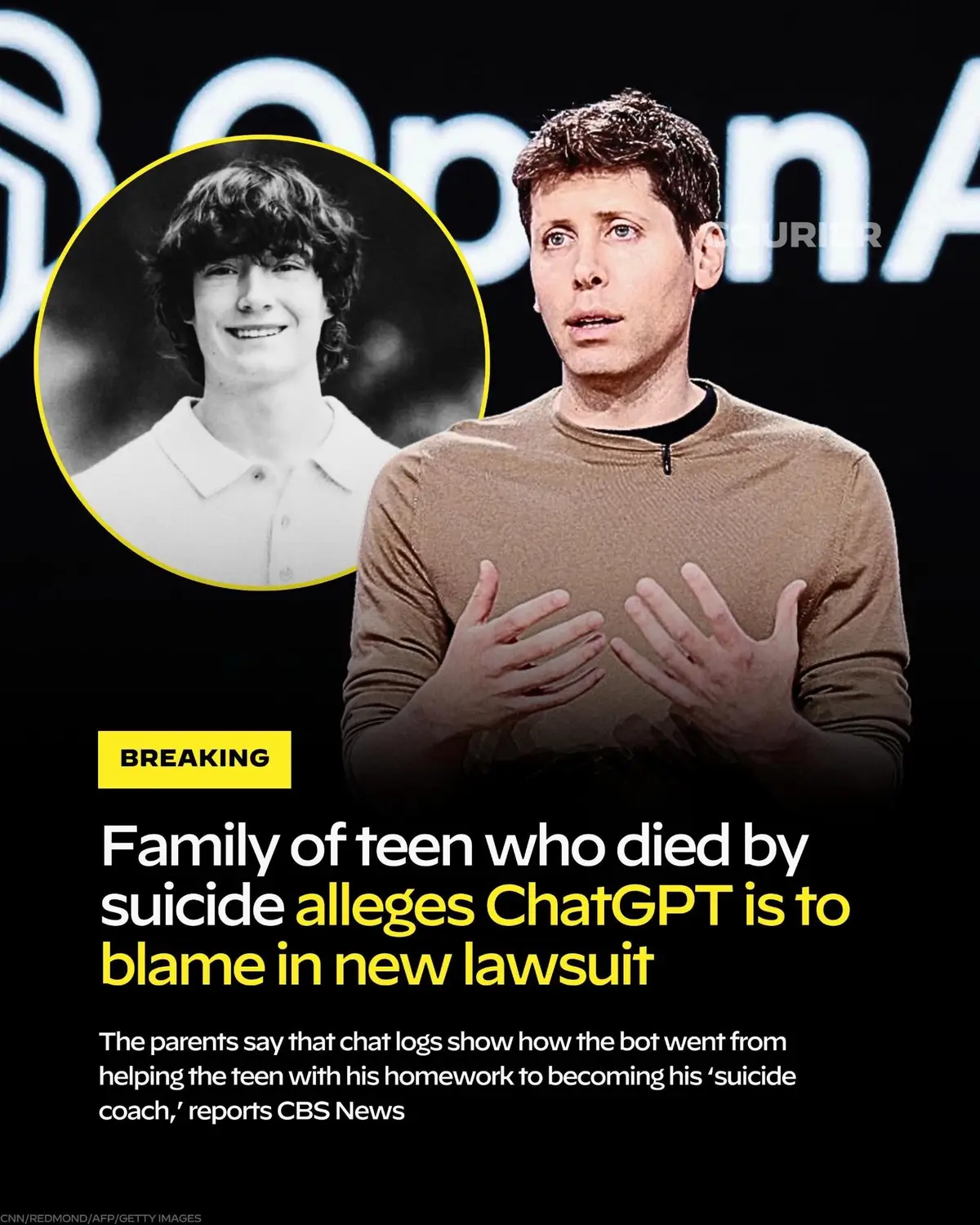 ChatGPT is facing legal action after a teen took his life. COURIER takes a look at the lawsuit against parent company, OpenAI, and its CEO.