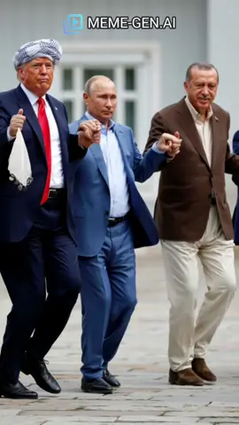 Follow @MemeGen AI  Trump,Putin and Erdogan🔥 Zelensky sings 🎤 World leaders dance in halay🔥 #WorldLeaders #Dance #Comedy #Halay 