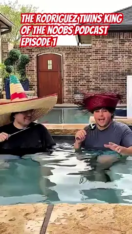 Twin slipped into the hot tub like he got possessed by a wet seal EPISODE 1 #therodrigueztwins #podcast #trtkingofthenoobs #twins 