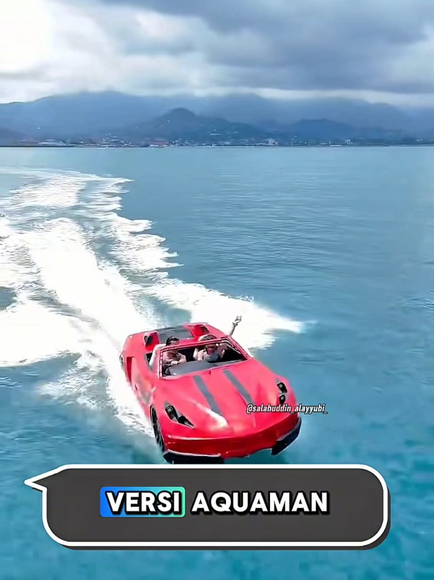 Supercar Jadi Speedboat di Dubai! 🚤🔥 Bayangin Ferrari atau Lamborghini bukan cuma ngebut di jalan, tapi juga bisa ngacir di atas laut! Sensasinya? Kayak Fast & Furious versi Aquaman—cuma modal Rp dua puluh dua juta setengah buat setengah jam. 😱✨ #DubaiLifestyle #SupercarOnWater #FerrariJetski #LamboSpeedboat #LuxuryLife 