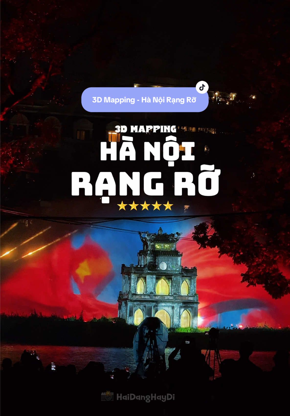 Chương trình nghệ thuật “ Hà Nội Rạng Rỡ “ trình chiếu 3D mapping ngày 29/08 , vẫn còn ngày mai lúc 20h tại Hồ Gươm nha cả nhà  #3Dmapping #hoguom #hanoirangro #kyniem80namquockhanh #lichsuvietnam #haidanghaydi 