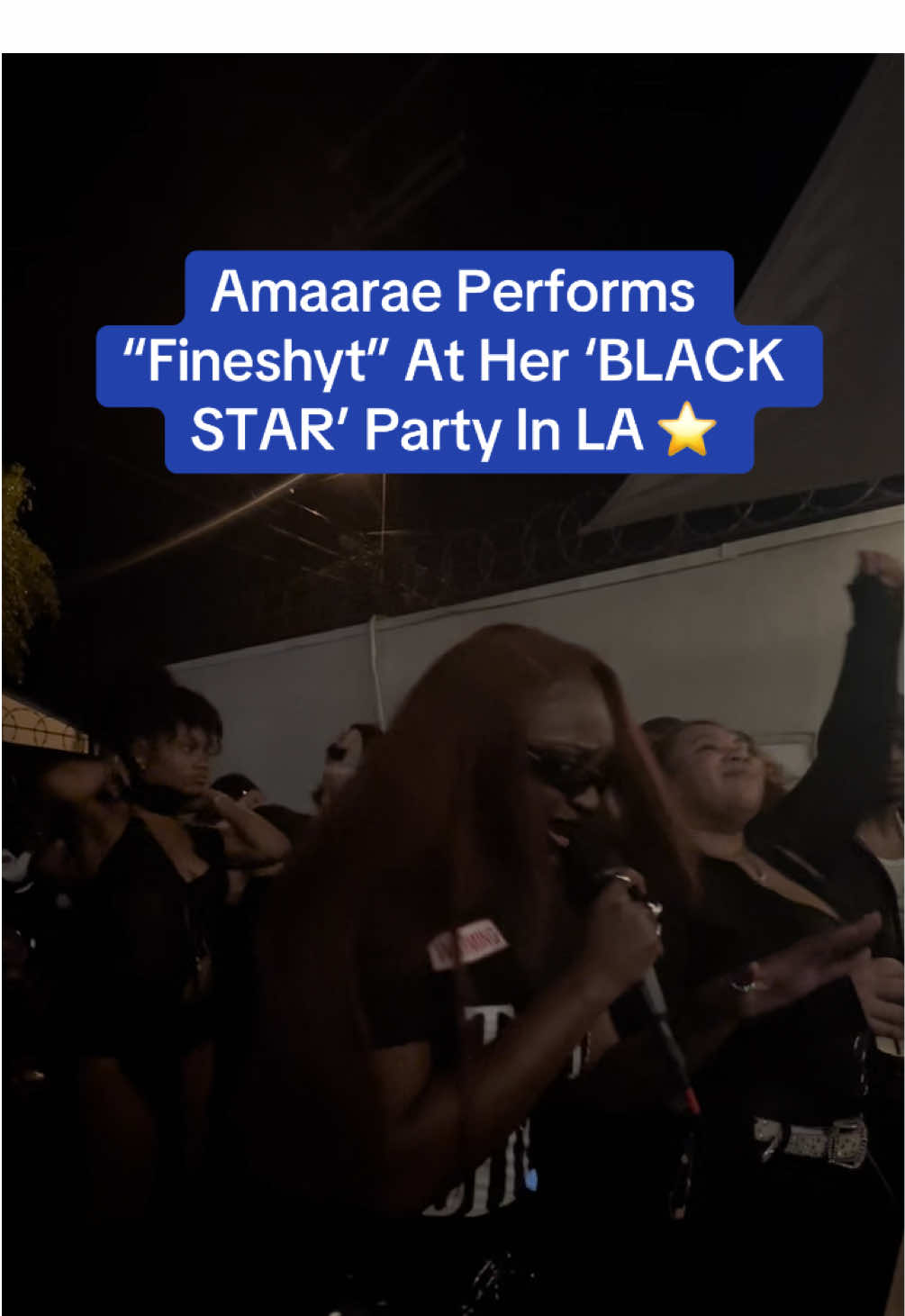 Amaarae (@Amaarae) threw a ‘BLACK STAR’ party for fans in LA. ⭐️ She performed tracks from her latest album ‘BLACK STAR’ such as “Fineshyt,” “Starkilla,” and “ms60.” 🖤