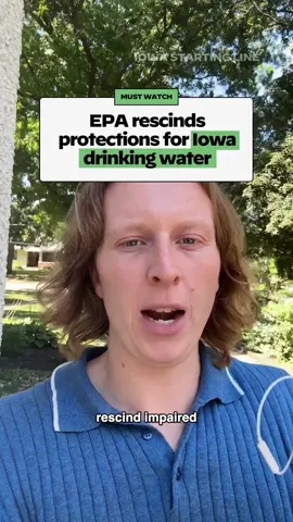 The EPA removed Iowa drinking water sources from a list of impaired waterways, but not because the water quality got any better. 🎥: @Chase 