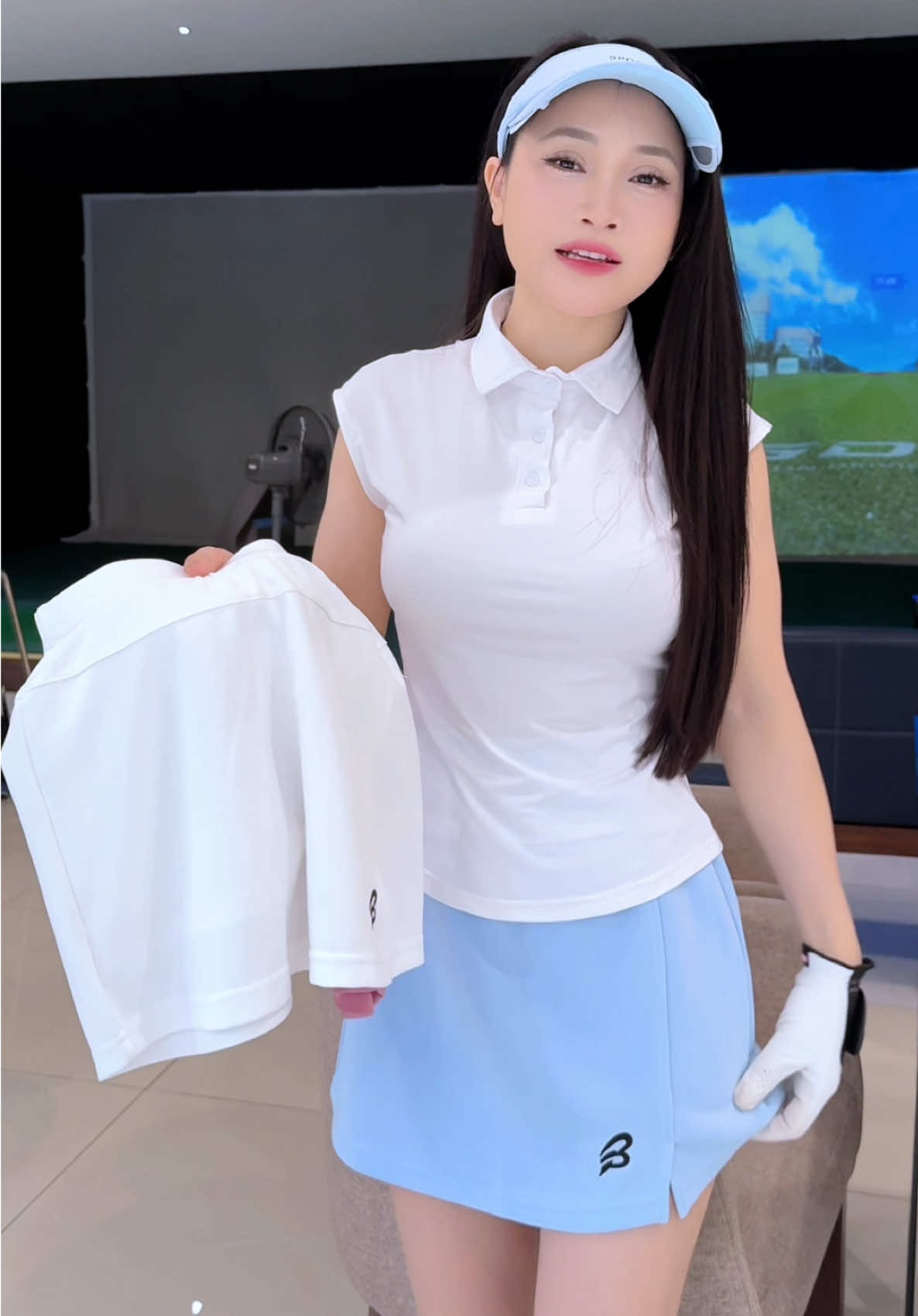 Chân váy tập chữ A nhà #bumbee #xuhuong #chanvay #pickleball #thethao 