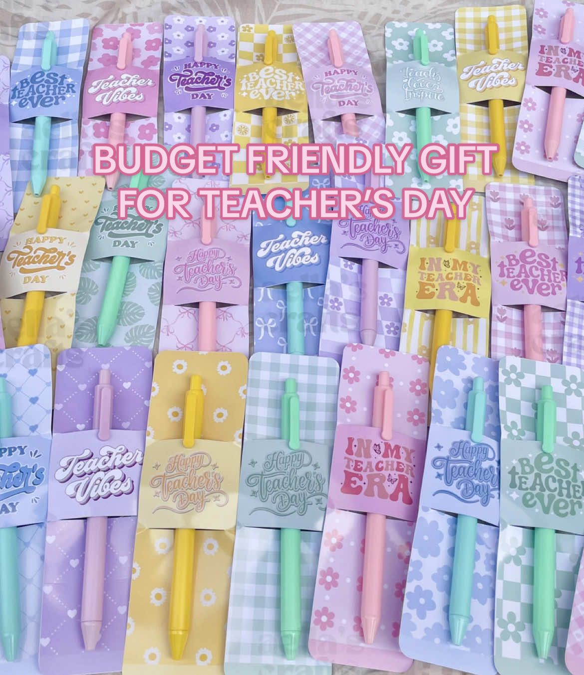 Budget friendly gift for teacher’s day 🩷 #affordable #giftforteachers #teachersday #pensleeve #pen 