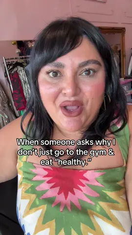 The reality is that most #plussize people have gone to great lengths to try and shrink their bodies…  when people minimize us & simply say “go to the gym” or “eat less”. They have no idea. I could literally write the book. 