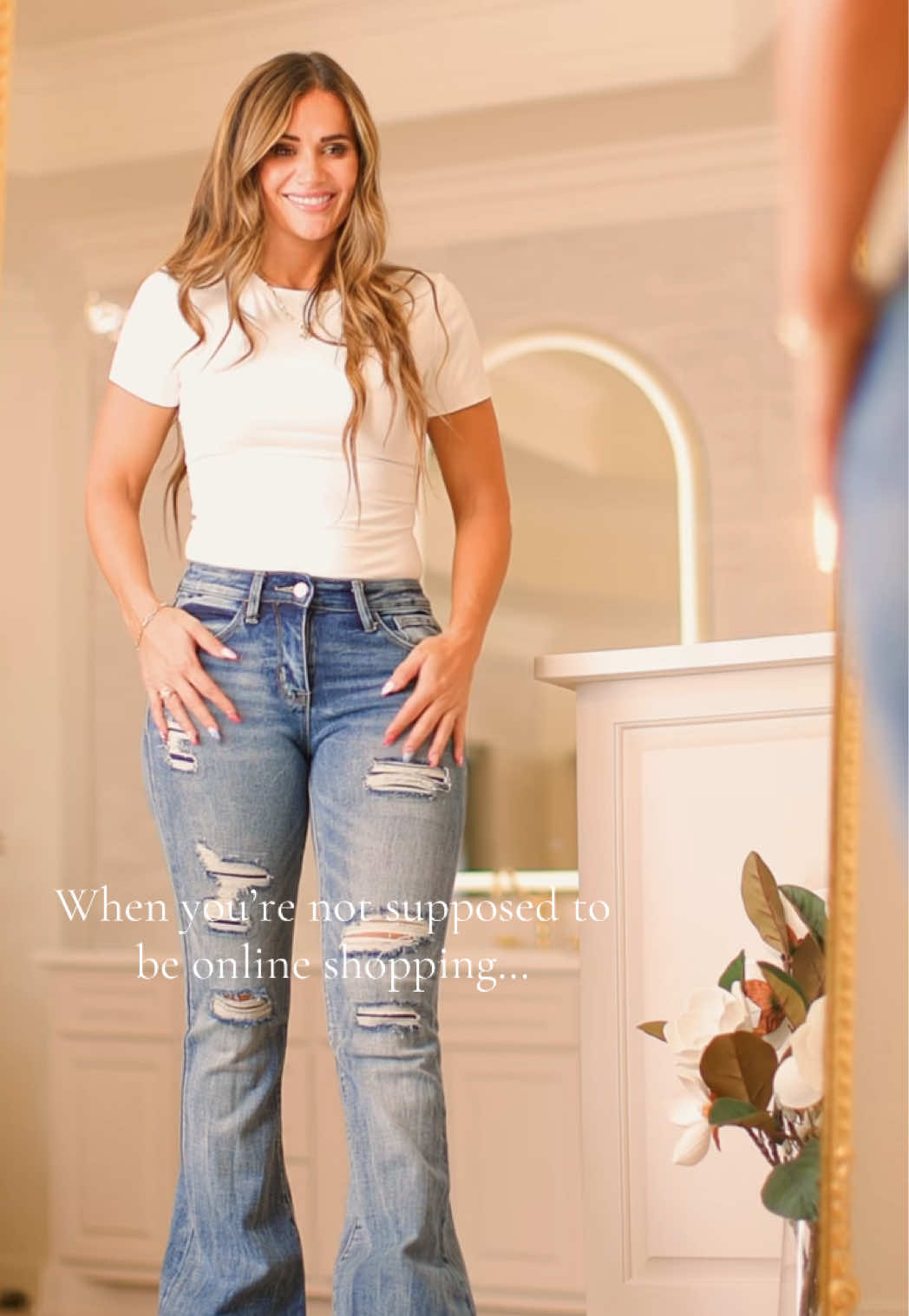 The most viral + flattering jeans are back in a new wash! The wash is soooo gorgeous! Available in sizes 1-22, and for my short & tall ladies! #baileymadejeans #baileymadeteesboutique 