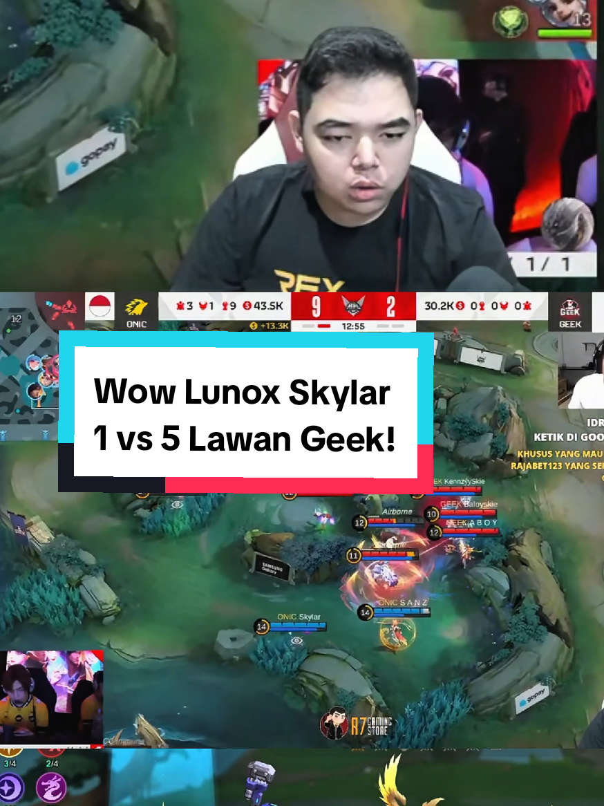 Gila Lunox Onic Skylar 1 VS 5 Lawan GEEK FAM!!! @ONIC SKYLAR @ONIC Esports  #skylar #rrqr7tatsumaki #MCGG #MagicChessGoGo #MCGGCosmicTraders 