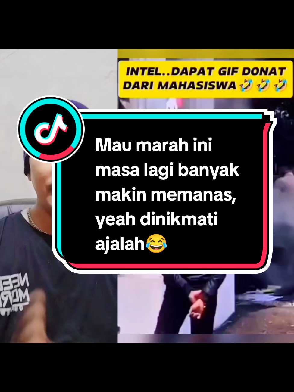 Lagi santuy si situasi yang memanas dapat gift kan 🗿 #reaction #viral #fyp 