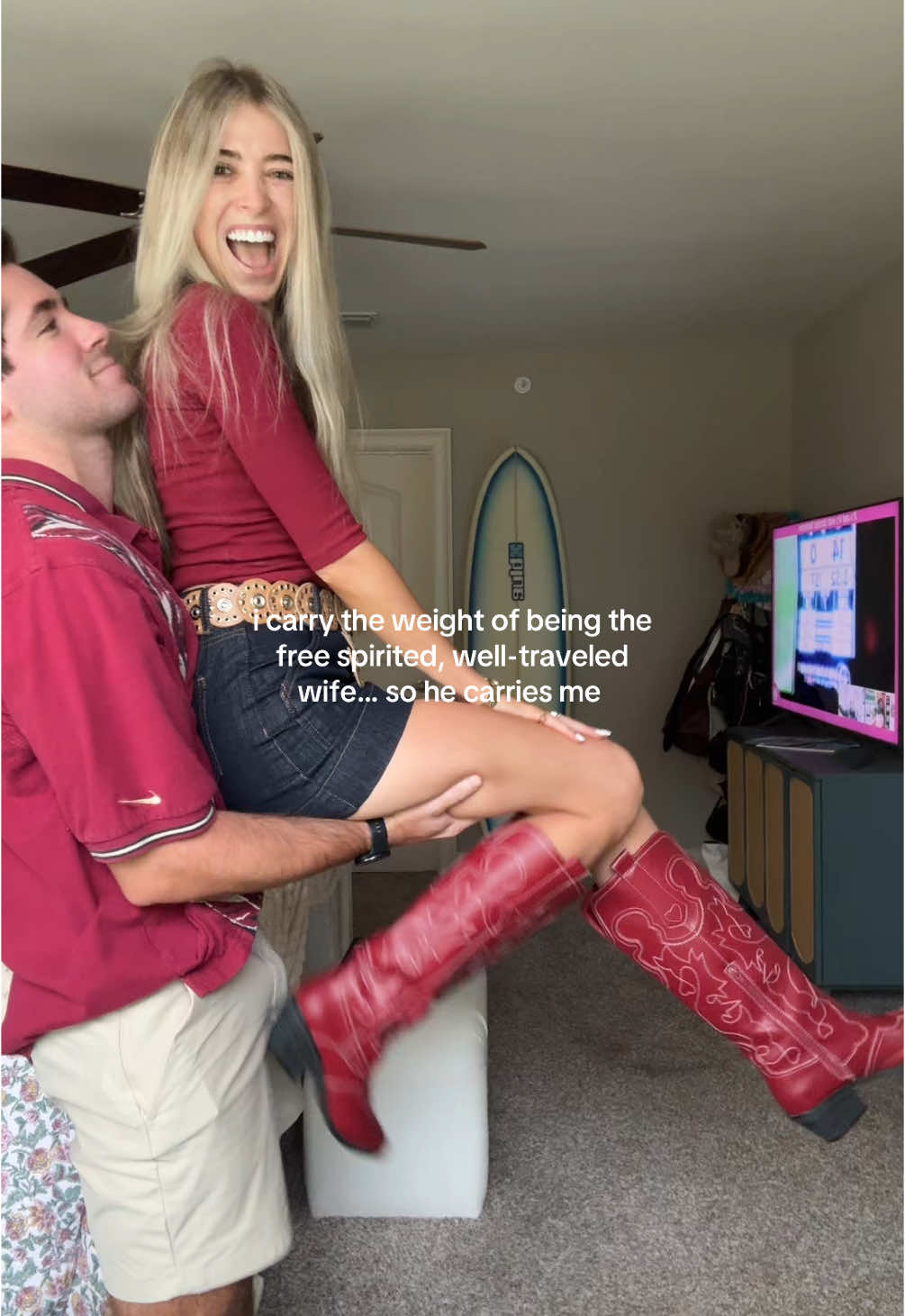 it evens out 🥰 #florida #footballtiktok #husband 