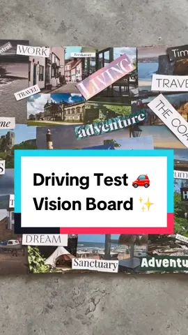 Most learners only see their driving test as a stressful hurdle 😰 But what if you reframed it as the first step to freedom, adventure, and independence? 🚗✨ Creating a vision board can help turn nervous energy into excitement. Instead of focusing on fear, focus on what comes after you pass ✨ road trips, seaside drives, seeing friends, your own independence. 💙  This is such a relaxing therapeutic thing to do especially for anyone suffering from driving anxiety too. Simply put it somewhere you’ll see it everyday and watch your negative worry turn into positive  anticipation 😁 This isn’t just your test. This is your licence to the life you want 🍀✨🍀 What would you put on your board? 👇 #DrivingTest #drivingtesttips #LearnerDriver #passyourtest #visionboard 