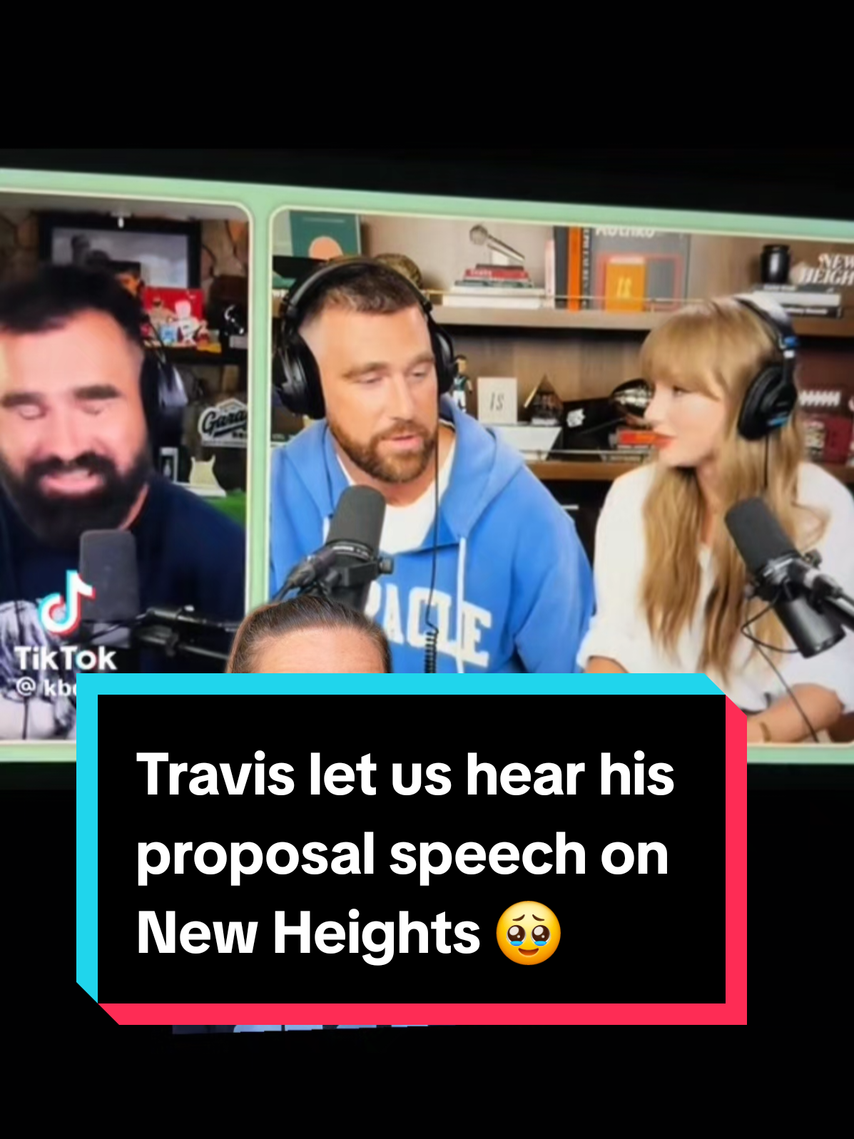 To think he said all of that on the most live viewed podcast ever, AND THATS NOT EVEN ALL OF IT 😭🫶 Thanks for including us Trav. -video credit @pintinsplaylist #taylorswift #traviskelce #newheights #swiftie #swifttok 