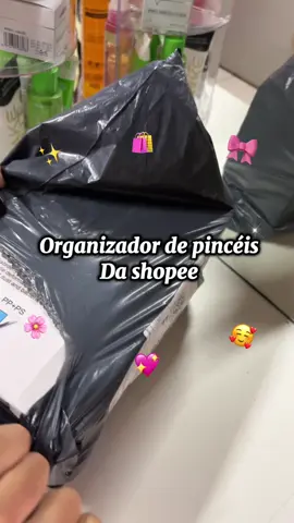 Organizador de pincéis✨💗#comprinhas #fypage #fypシ゚ #vaiprafy #foryoupage 