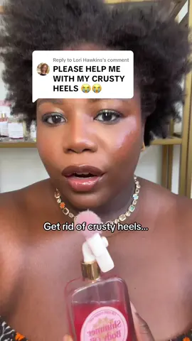 Replying to @Lori Hawkins leaving crusty heels behind 🥰 #authenticafricanexfoliatingnet #africanexfoliatingnet #blackgirlshowerroutine #dryoil #crustyheels 