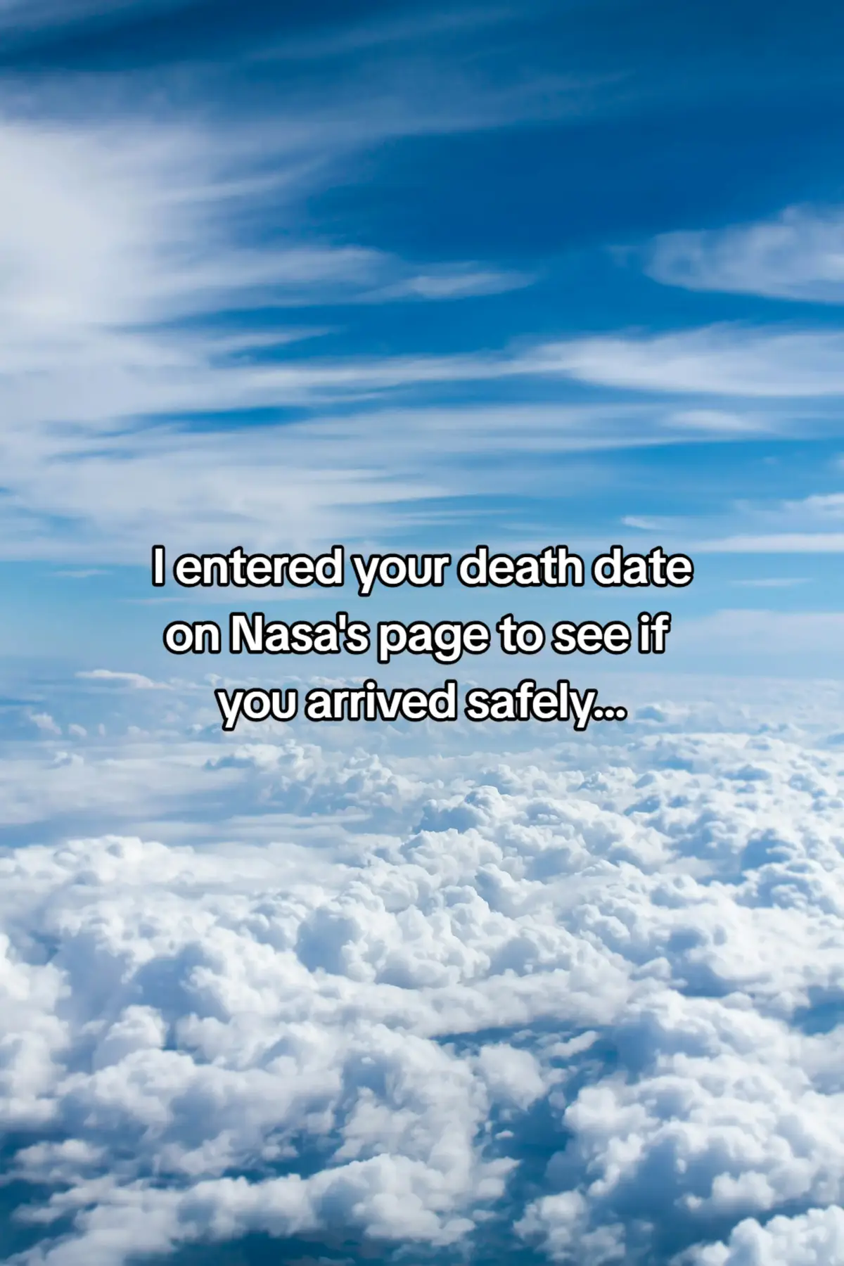 #grief #childloss #nasapictureoftheday Looks like you made it.
