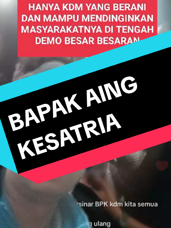 BAPAK AING kang dedi mulyadi memang sosok pemimpin yang berjiwa besar #dedimulyadiofficial #kdm #bandung #jawabarat #kdmdemo 
