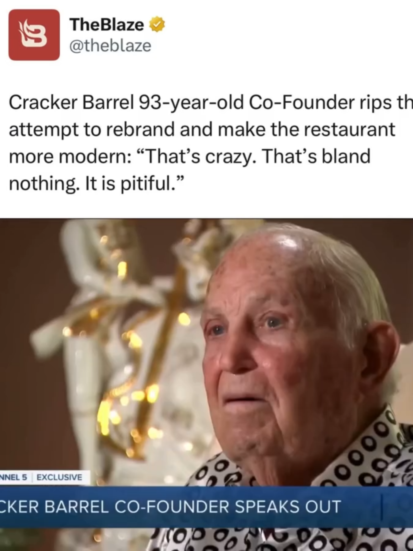 He's not wrong... #conservativetiktok #blazemedia #politicstiktok #crackerbarrel