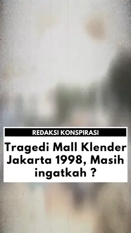 Tragedi Mall Klender, juga dikenal sebagai Pembakaran Plaza Sentral Klender, adalah peristiwa kebakaran yang terjadi pada tanggal 14 Mei 1998 di Jakarta, selama kerusuhan Mei 1998. Peristiwa ini merupakan salah satu insiden paling memilukan dalam kerusuhan tersebut, dengan perkiraan jumlah korban jiwa mencapai 288-488 orang yang tewas terbakar. #tragedi #tragedi98 #1998 #klender 