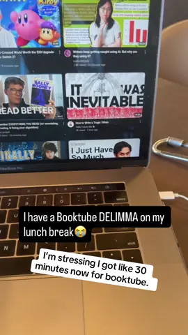 Booktube delimma on lunch break || #booktube 