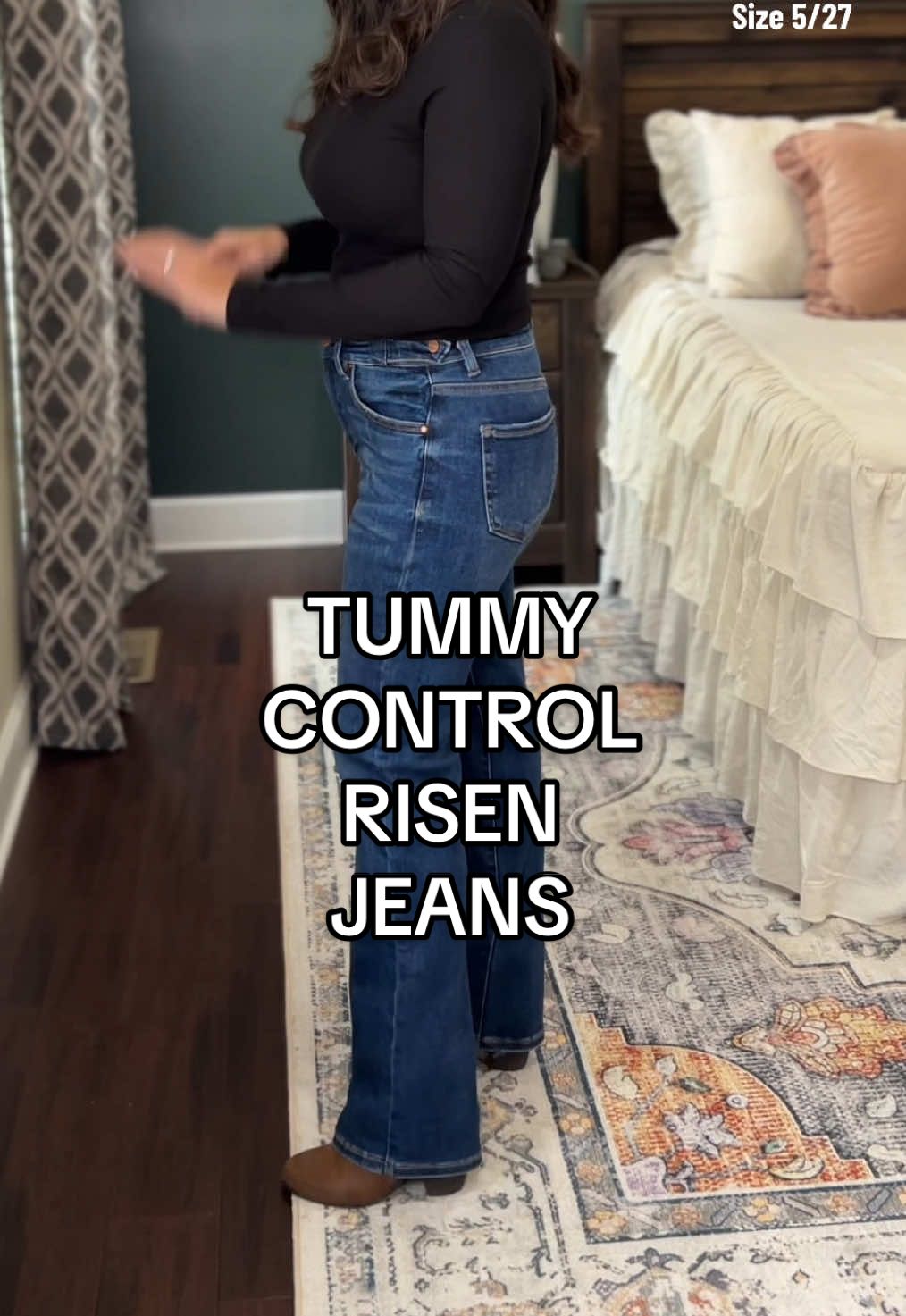#risenjeans #straightlegjeans #bluejeans #tummycontroljeans #highrisejeans @Freckled Poppy 