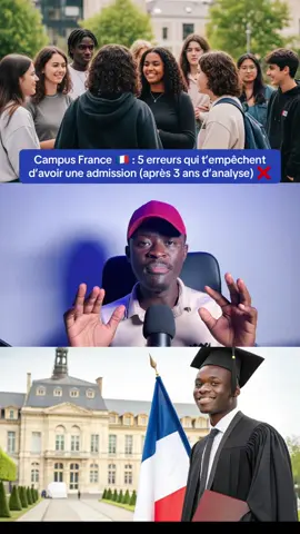 Campus France : 5 Erreurs à éviter Pour avoir l’admission.#campusfrance #ecoleprivee  #baccalauréat #licence #cameroun 