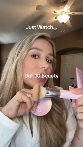 The powder gives you the  filter effect and the serum coverage is 10/10 #doll10 #qvc #tikTokShopLaborDaySale #tiktokshopcreatorpicks #makeup 