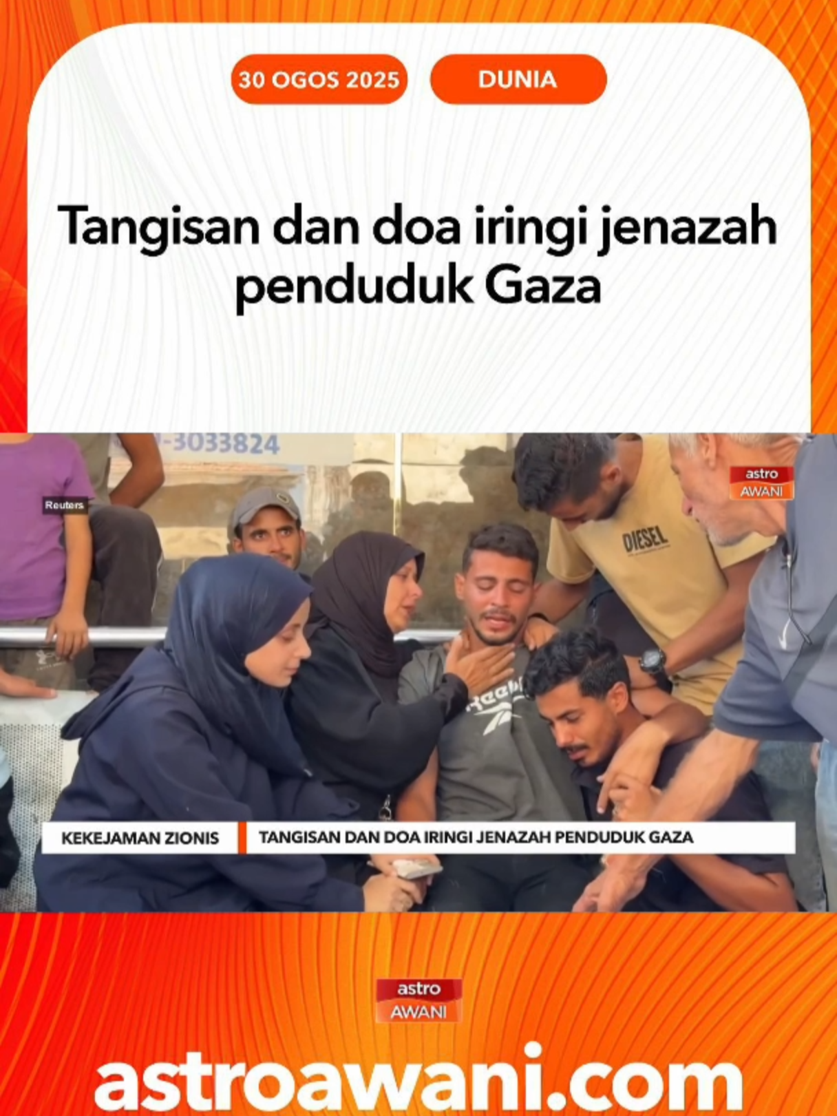Di sebalik doa dan esakan, Gaza sekali lagi diselubungi Gaza. #AWANInews