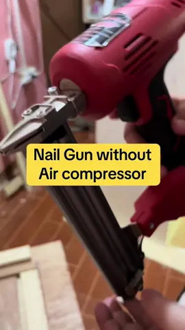 No need air compressor #DIY #fyp #woodcraft #woodworking #nailgun 