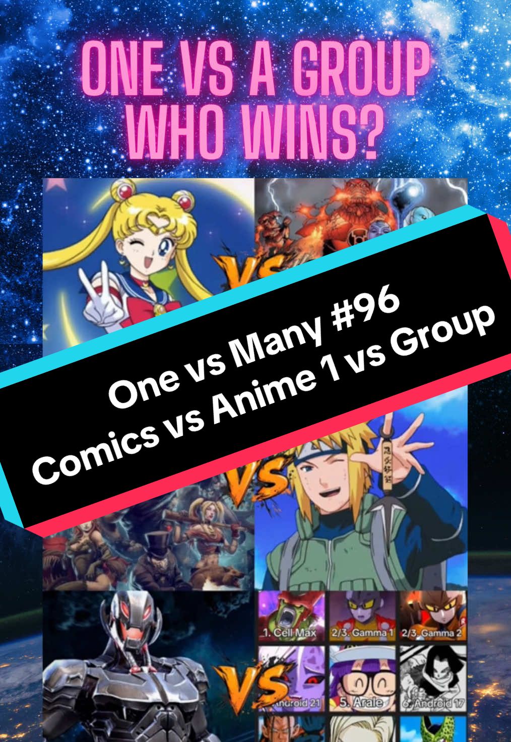Comics vs Anime! One vs a Group! @SonGokuVsBattles Who wins? #Anime #Manga #Fight #Comics #creatorsearchinsights 