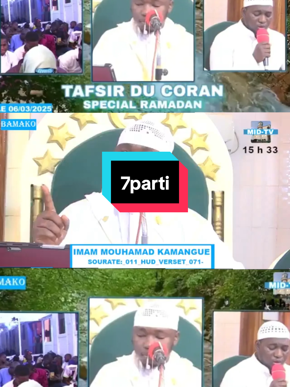 #tiktokmali🇲🇱223 #islamique #islamique #tiktokmali imam Mohamed kamagué à tafsir al Quran Karim ☪️☪️☪️