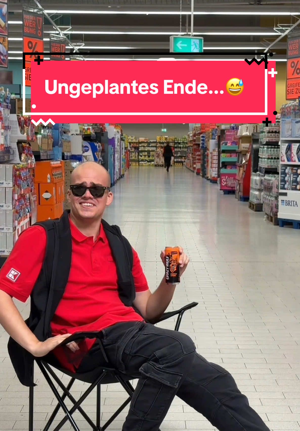 Das Ende kam unerwartet! 😅 Doch keine Sorge, Lea geht es gut! 🏃‍♀️💨 #Kaufland #HierBinIchRichtig #CrazyWolf #TrendSound #badboys 