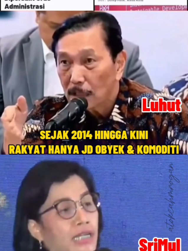 kini rakyat sudah muak... #berandafyp #videoviral #berandatiktok #luhutpanjaitan #srimulyani 