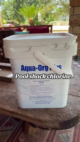 Highly recommend this stuff if you’re trying to keep your pool super clear!!!! #PoolShock #PoorChlorine #aquaorgplus #PoolCleaning #ClearPool 