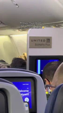 Flying United is full of surprises. My window seat  without a window costs additional $159 😂 #plane #windowseat #flight #united #ripoff 