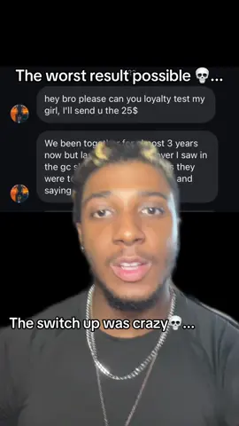 Loyalty tests part 67, crazy switch up 😭 #loyaltytest #cheater #rizz #hinge #fyp #funny