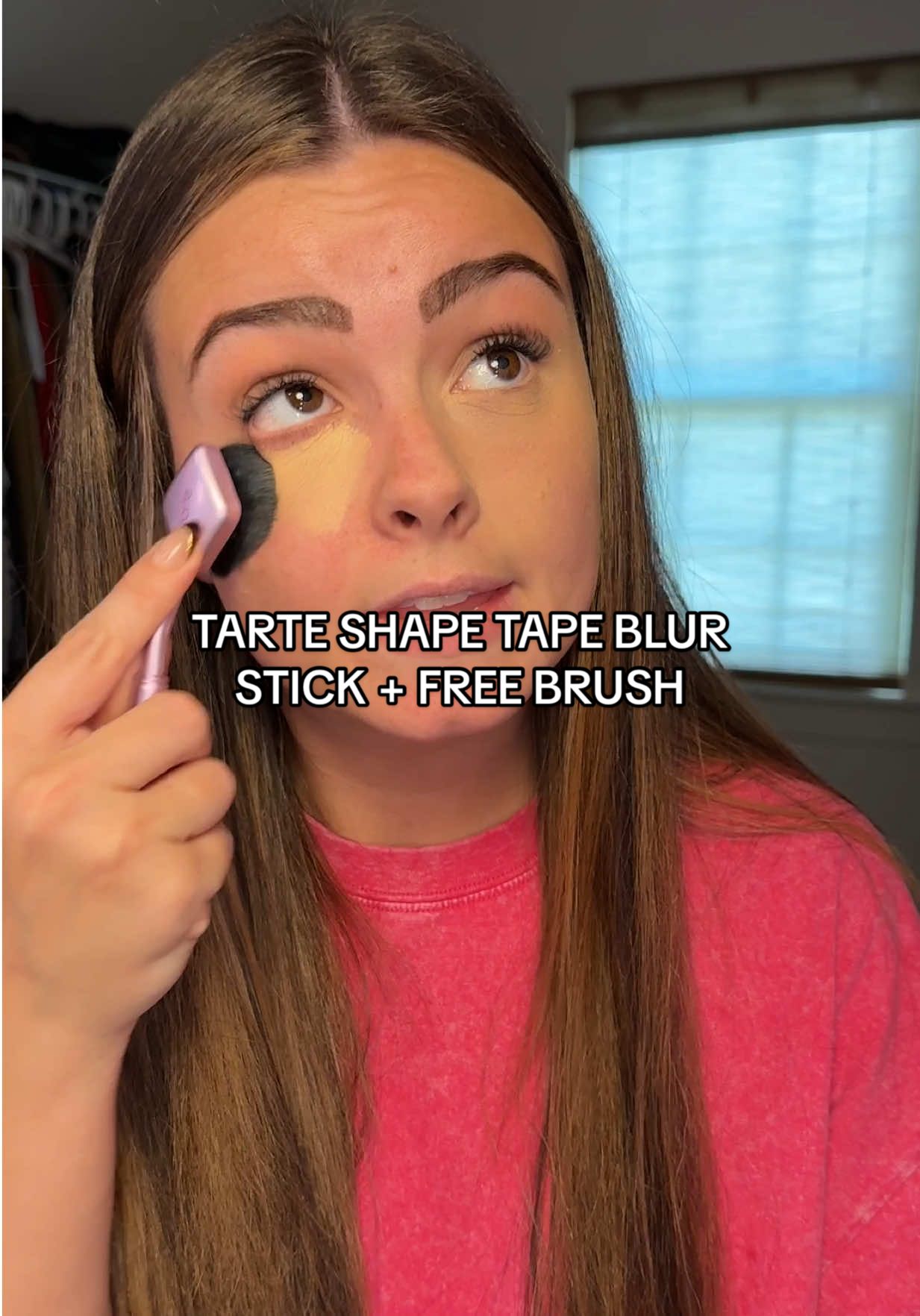 Obsessed doesn’t cover it 🤩 this stuff is magical for my exhausted mom eyes!!!! #tartecosmetics #tarteshapetape #shapetapeblurringstick #MakeupRoutine #eyemakeup  
