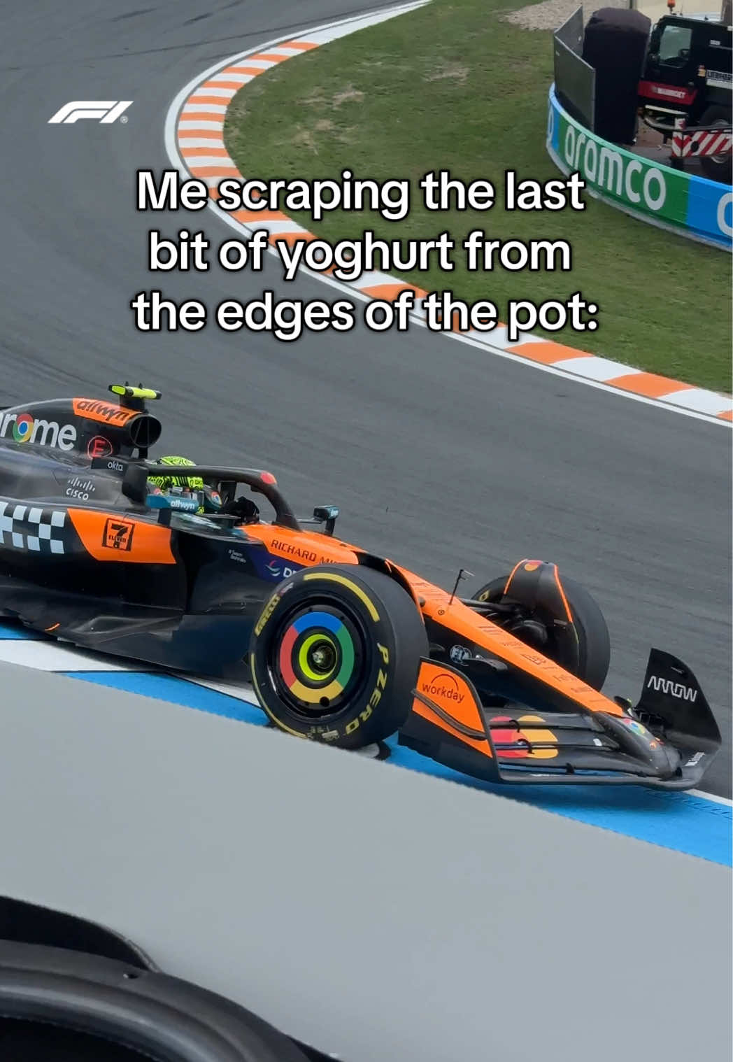 zandvoort do be steeeeep 📐 #f1 #dutchgp #Motorsport #landonorris #trackside 
