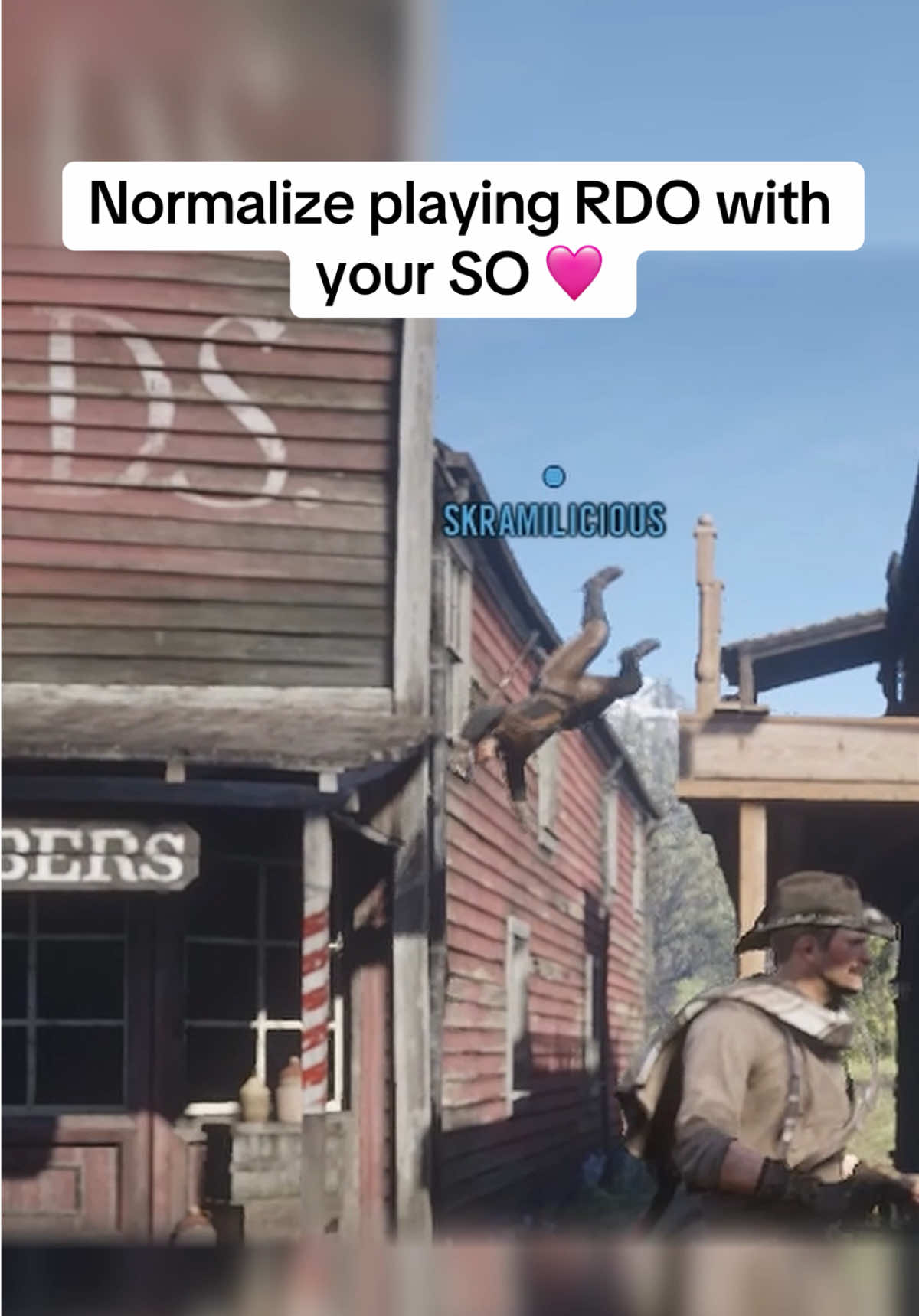 Normalize playing RDO with your significant other 🩷 #rdr2 #reddeadonline #funny #gaming #fyp