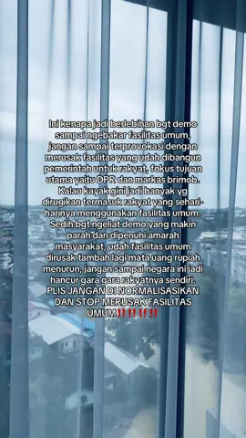 kenapa jadi rakyat juga yg dirugikan karna demo ini🥺😭#demodpr #brimob #fyp #viral #foryou 