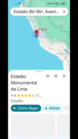 #futbol⚽️ #comandosur #alianzalima #trincheranorte #universitariodedeportes Google y su nueva actualización para llegar al Estadio Biri Biri 😎✌️🐔