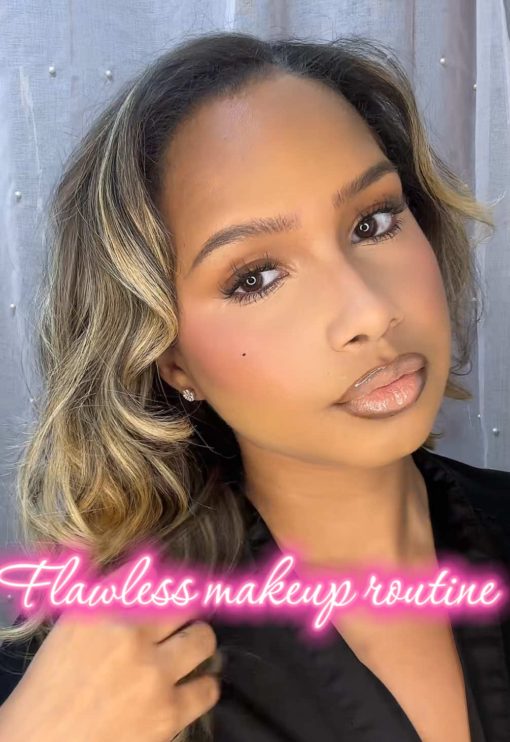 My updated (flawless) makeup routine. All products and shade names are listed in the video! 🫧🩷  What makeup look should I do next? 👀 #fypシ #makeuptutorial #onesizebeauty #sacheubeauty 