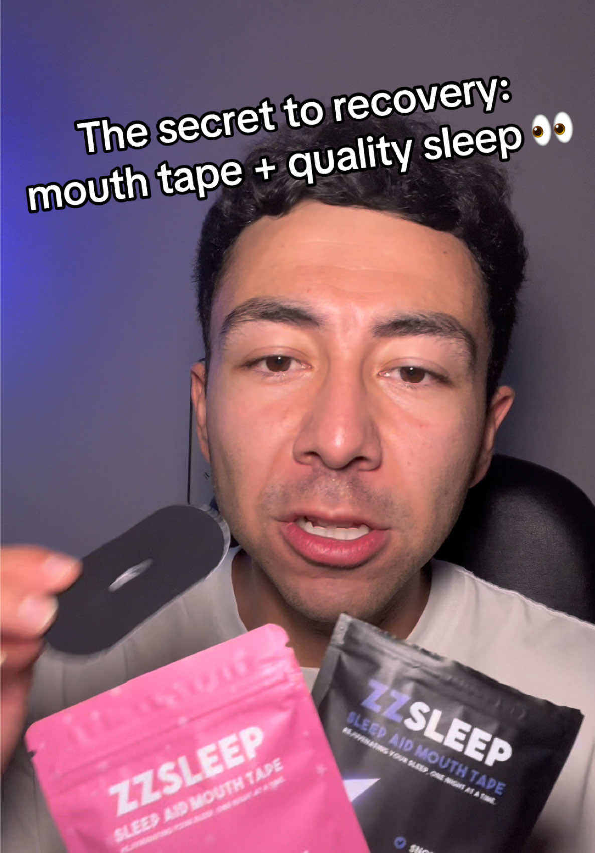 Recovery starts with sleep. That’s why athletes and high performers are turning to mouth tape for deeper rest + better breathing 💤 #zzsleep #mouthtape 