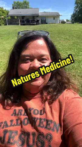 Nothing like Gods medicine! Nature is still the best healer! Fresh air, sunshine and the feel of the grass between your toes! Listening to your roosters crow while your dogs play. God is good! #mountaincookinwithmissy #naturesmedicine 