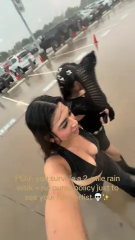 We didn’t just go to a concert, we went through The Hunger Games first 🌧️😂 @The Weeknd 