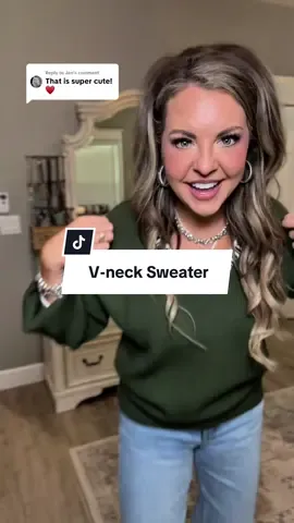 Replying to @Jen love this v-neck sweater so much! I’m so ready for fall! #VneckSweater #SweaterWeather #FallFashion #closetstaples 