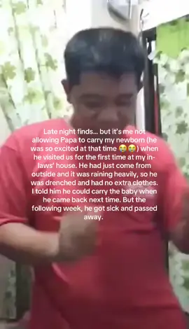Hemlo y’all. First of all, thank you for sharing your sentiments. I honestly didn’t expect this video to blow up. I just really missed Papa, and every time I look at my baby, I can’t help but wonder how their bond could have been. They never even had a photo together while Papa was still alive. It haunts me sometimes just like how Papa adored my pamangkin, he loved that little one more than us (me and my siblings, haha kidding). Anyway, for context of course we offered Papa a towel and clothes to change into, since he and my sister were both drenched at that time. But it was just a really quick visit. It was raining so hard, and they both came straight from work, very tired and deprived of sleep. They were also in a rush to get back home because my pamangkin was waiting for my sister (his mama). That visit was really about Papa checking up on me and talking about things at home, since he never got the chance to visit me after my accident. Back then, my foot was in a cast and I wasn’t physically okay, so that visit meant a lot. Also, Papa was normally a shy person. It was actually his first time visiting, so when we offered those things, he just refused ganun talaga siya. We didn’t insist anymore because I know Papa the most. And what no one knew was that this would be his first and last visit, the last time I would be able to talk with him properly. After that, everything happened so unexpectedly. If I could just turn back time, I would believe me. I really wish Papa was still here with us. What really broke me is that when Papa got sick, our plan was to visit him instead. But because of my condition, we weren’t able to. He was quickly brought back to Manila but straight to the hospital, and kids weren’t allowed in the ICU. No one expected Papa to get sick. He was never hospitalized, had no vices, and we didn’t even know he had an illness especially not something that serious. Everything happened so fast, and it was devastating for us. Please don’t be mad, guys, kalma lang po. I deleted some of the mean comments because I cry easily when I read things like that. Pasensya na po, and thank you. God bless you all!