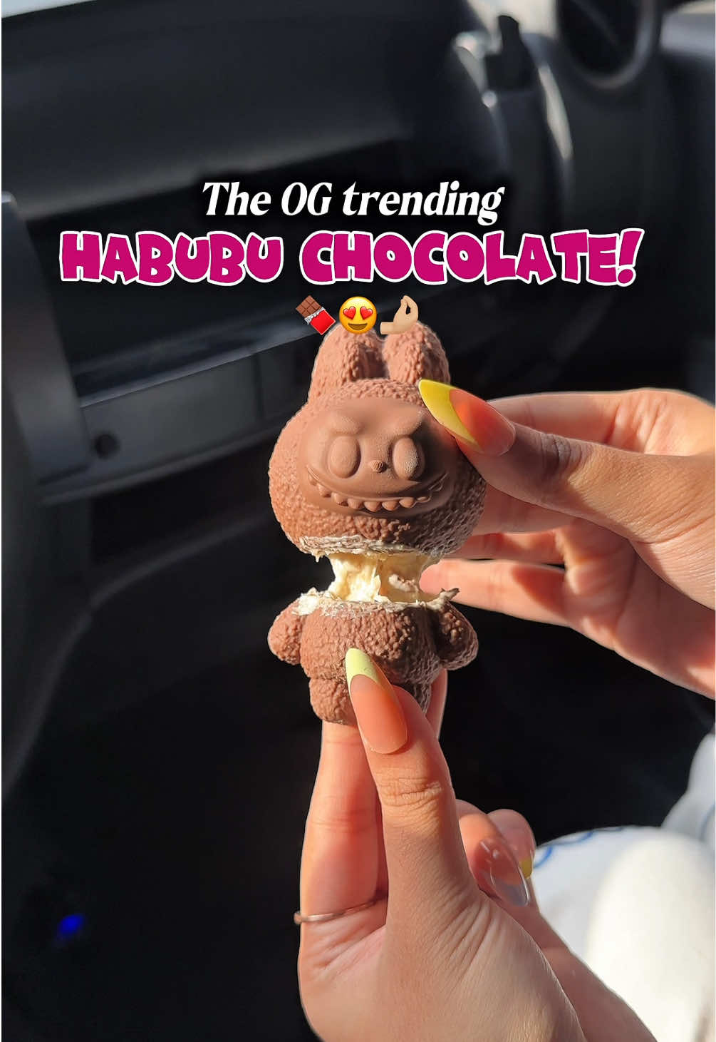 This is the Viral OG Labubu CHOCOLATE! And you can get it for 50% off today💸😍  Ignore all the other copy cat labubu's in the market cuz these guys are the REAL OG inventors of the viral Labubu chocolate!💘 Comes in three unique flavors- strawberry dream, billion $ butterscotch and muddy madness, all of them so rich in flavor, these cuties are made with premium belgian chocolate and you just cannot stop with one!🤤🤤  Costs 35 AED originally, but you can get it for HALF the price when you order at Everyday Roastery on Talabat Only today - what more reason do you want to try it now?😉 📍: QISSA CHOCOLATE FACTORY  For enquiries and customised/corporate gifting: contact 0563930252 #labubu #labubuchocolate #dubaichocolate #dubaitrending #virallabubu                 